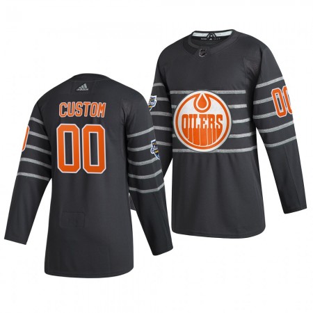 Edmonton Oilers Dresy Custom Šedá Adidas 2020 NHL All-Star Authentic - Pánské Edmonton Oilers Dresy Custom Šedá Adidas 2020 NHL All-Star Authentic - Pánské